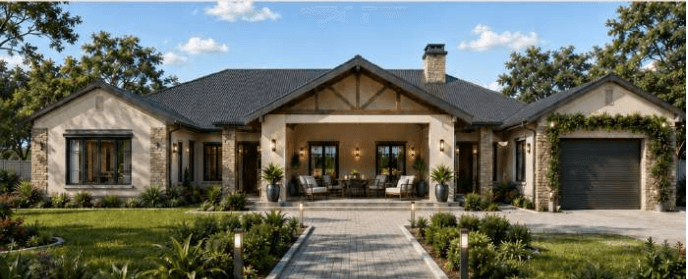 Courtyard Heritage Home Bletchingley Gateway home concept visual