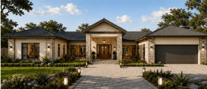 Split-Wing Signature Estate Bletchingley Gateway home concept visual