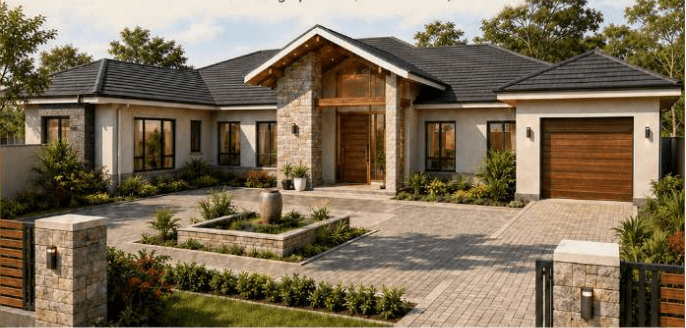 Executive Courtyard Home Bletchingley Gateway home concept visual