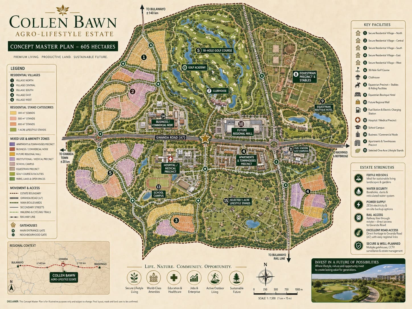 Colleen Bawn conceptual masterplan.