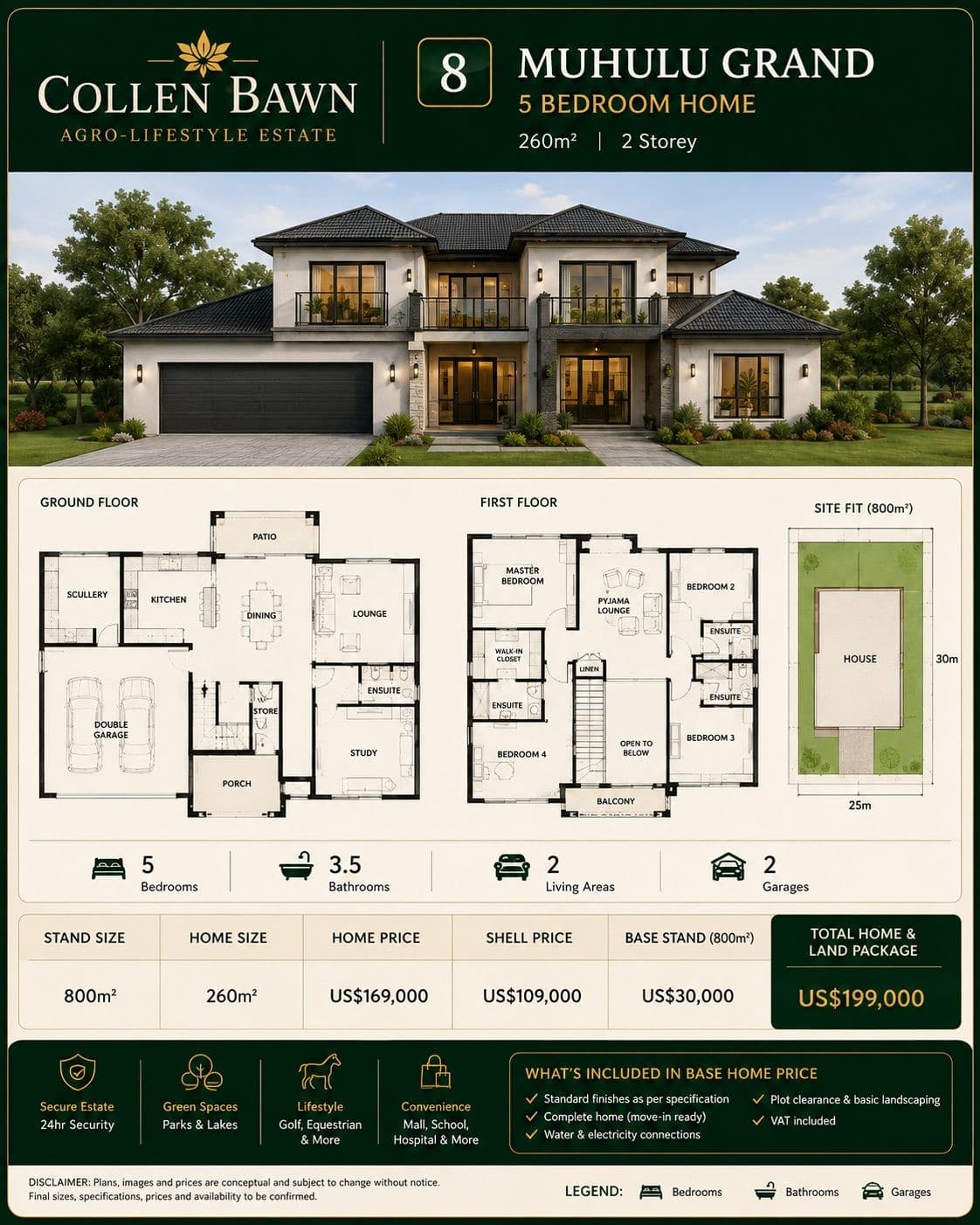 Muhulu Grand Colleen Bawn home concept visual from the buyer pamphlet