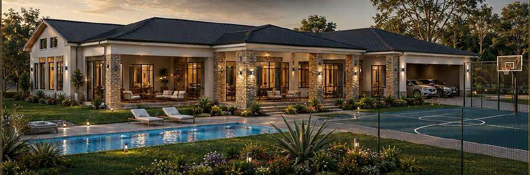 Contemporary Premium Villa architectural concept visual