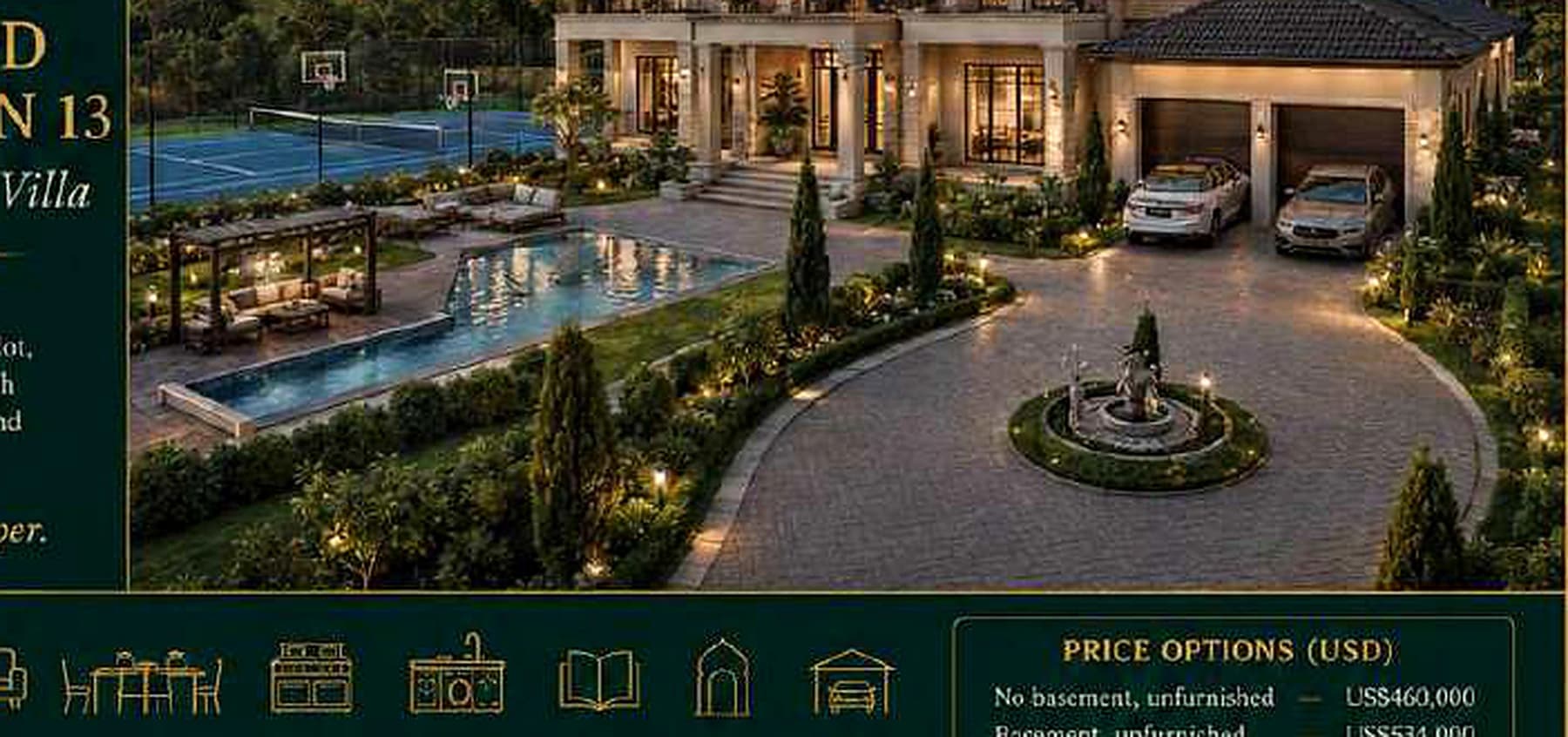 Oakridge Signature Villa architectural concept visual