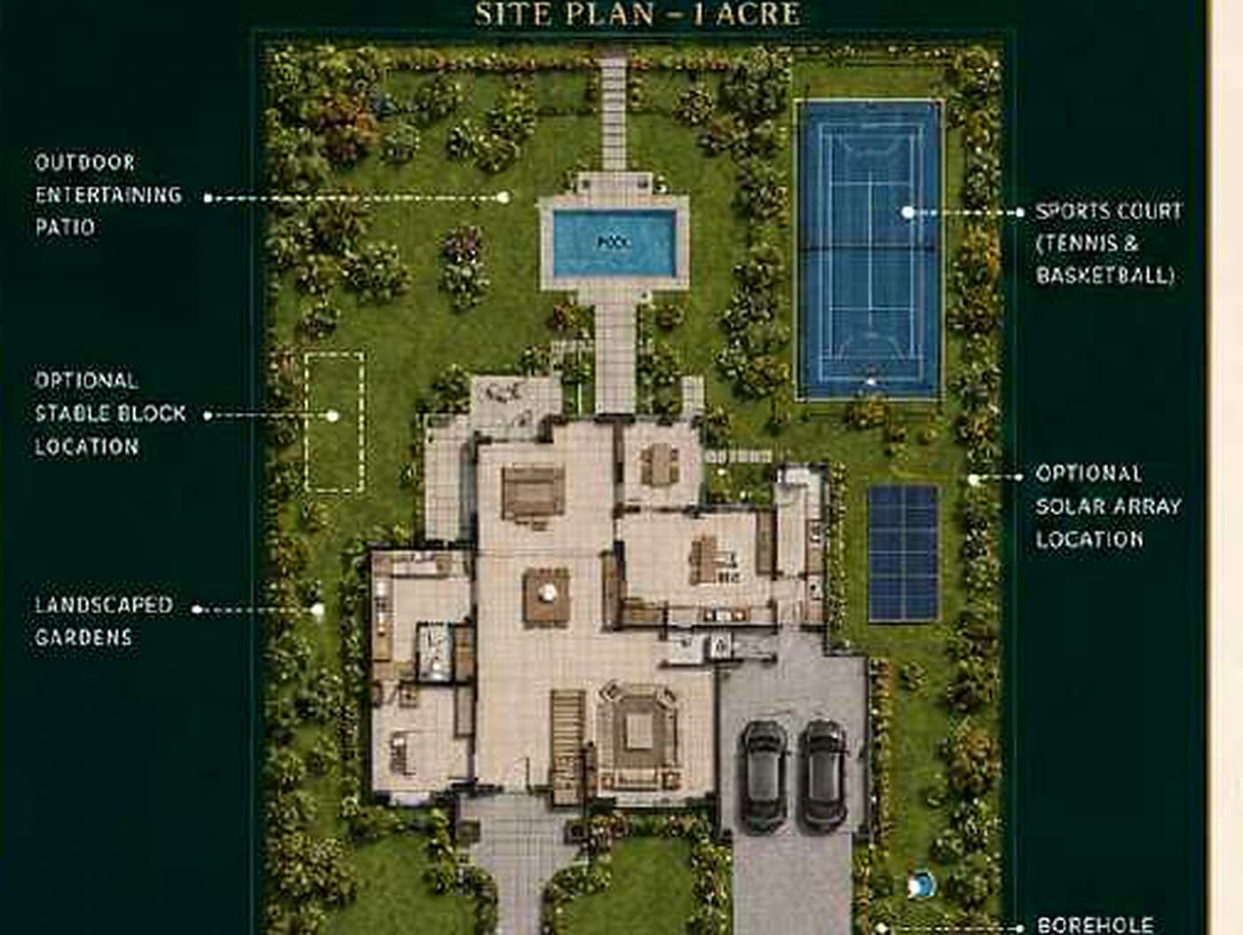 Magnolia Grand Residence indicative one-acre site plan