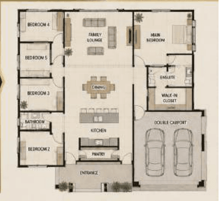 Contemporary Premium Villa source concept floor plan