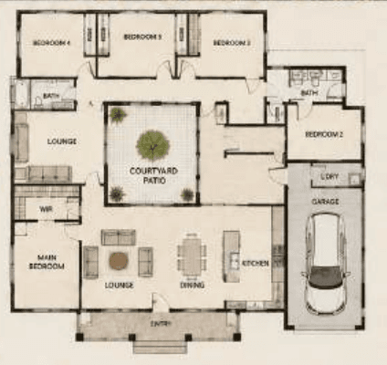 Family Value Manor source concept floor plan