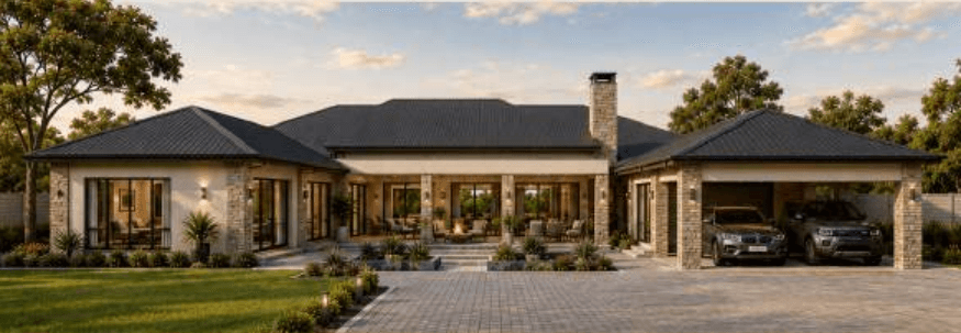 Courtyard Heritage Home Mshagashe Gateway home concept visual