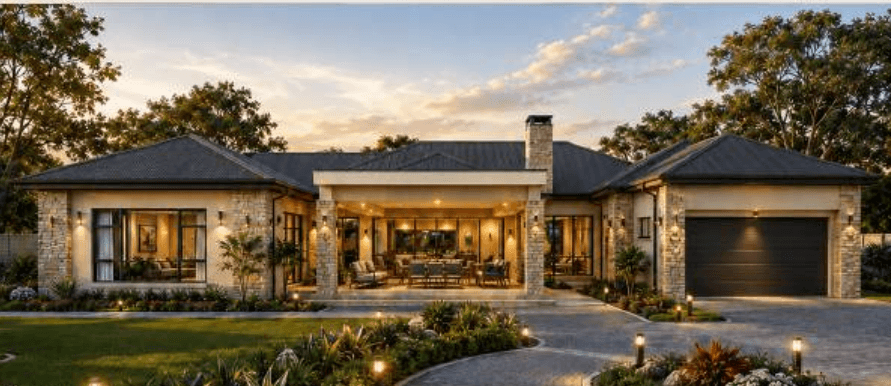 Split-Wing Signature Estate Mshagashe Gateway home concept visual
