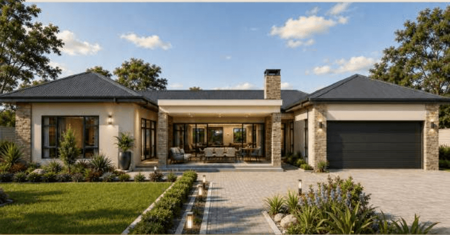 Courtyard Family Villa Mshagashe Gateway home concept visual
